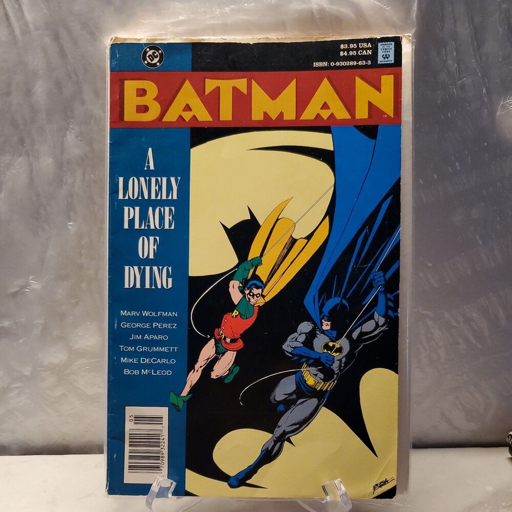 🔥DC Batman: A Lonely Place of Dying TPB First Print 1990 Tim Drake Robin